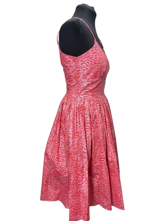 Bernie Dexter Chelsea Red & Silver Tinsel Town Fit-and-Flare Sundress Sz XL - Picture 3 of 5